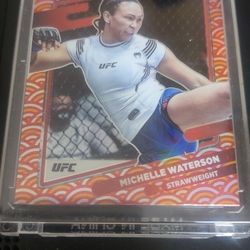 2022 Panini Donruss Optic UFC Michelle Waterson Photon PRIZM #89 Case Hit SSP