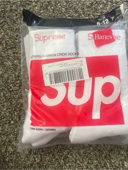 Supreme x Hanes Cushion Crew Socks 4-Pack
