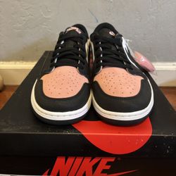 Nike Air Jordan 1 Retro Low OG Bleached Coral CZ0790-061 Pink Black White size 12.5