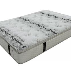 New Bamboo Cal King Mattress 12” Pocket Coil 