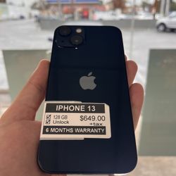 iPhone 13 128GB Unlocked 6 Months Warranty Like brand new