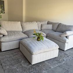 BRAND NEW LIGHT GREY SECTIONAL CLOUD SAME DAY DELIVERY