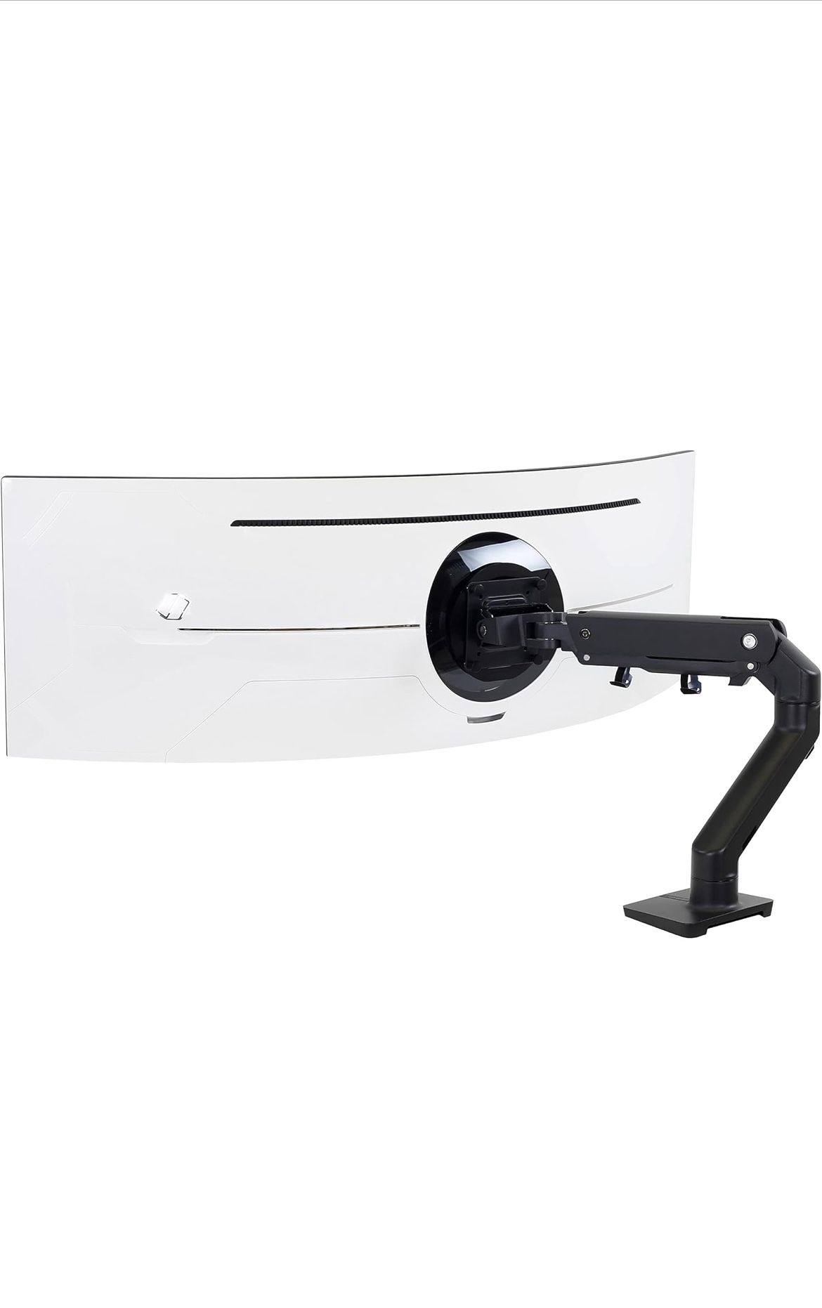 Ergotron – HX HD Premium Heavy Duty Gaming Monitor Arm, Single Monitor Desk Mount – for 1000R Curved Ultrawide Monitors Up to 49 Inches, 28 to 42 lbs,