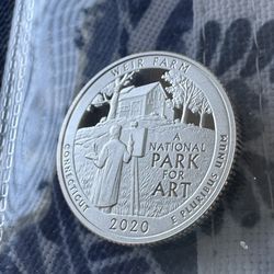 US Silver .999 Fine Proof Quarter Connecticut