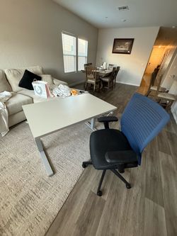 Desk and office chair