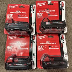 Milwaukee Battery New Same Pic 50$ Each 200 All