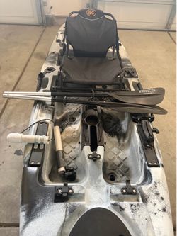 Single person kayak with foot pedal