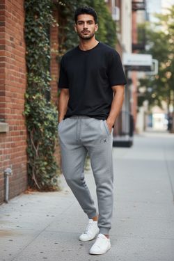 NWT Hurley Men's Fleece Midweight Drawstring Jogger Pants Grey Size XXL