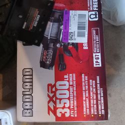 3500lb Wimch New In Box And Mount Plate