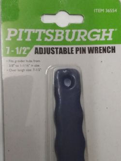 7-1/2" PITTSBURGH ADJUSTABLE PIN WRENCH