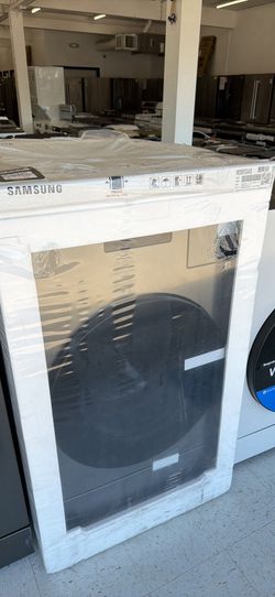 💥Great Save💥 Bespoke 5.3 cu. ft. Ultra Capacity Ventless Heat Pump All-In-One Washer Dryer Combo with Super Speed in Dark Steel
