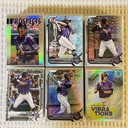 Colorado Rockies 380 Card Baseball Lot! Rookies, Prospects, Refractors, Prizms, Short Prints, Variations & More!