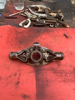 F. Armstrong Bridgeport CT manual pipe threader die stock.