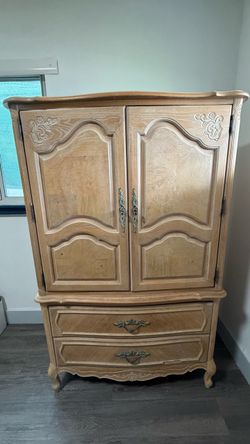 Vintage Wood Armoire / Wardrobe –lll