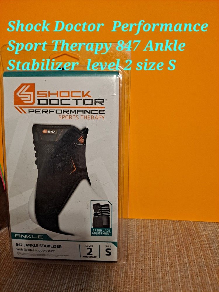 Shock Doctor Performance Sports Therapy 847 Ankle Stabilizer Level 2 Moderate Size Small-$10.00