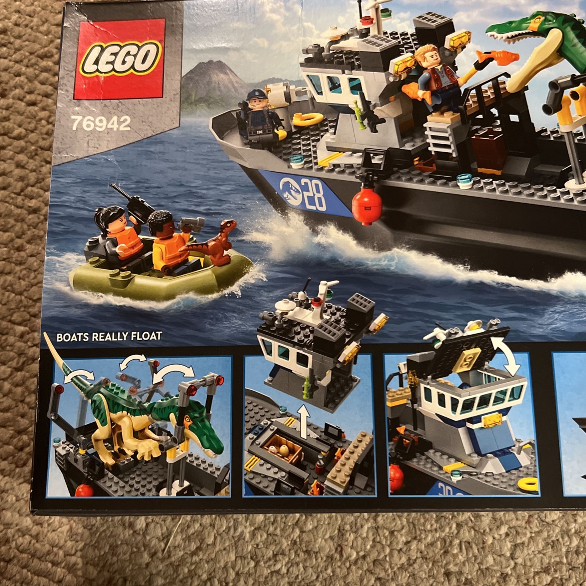 Lego Jurassic World 76942 Baryonyx Dinosaur Boat Escape 
