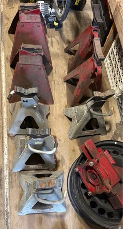 Heavy Duty Steel Ratchet Jack Stands $10 EACH