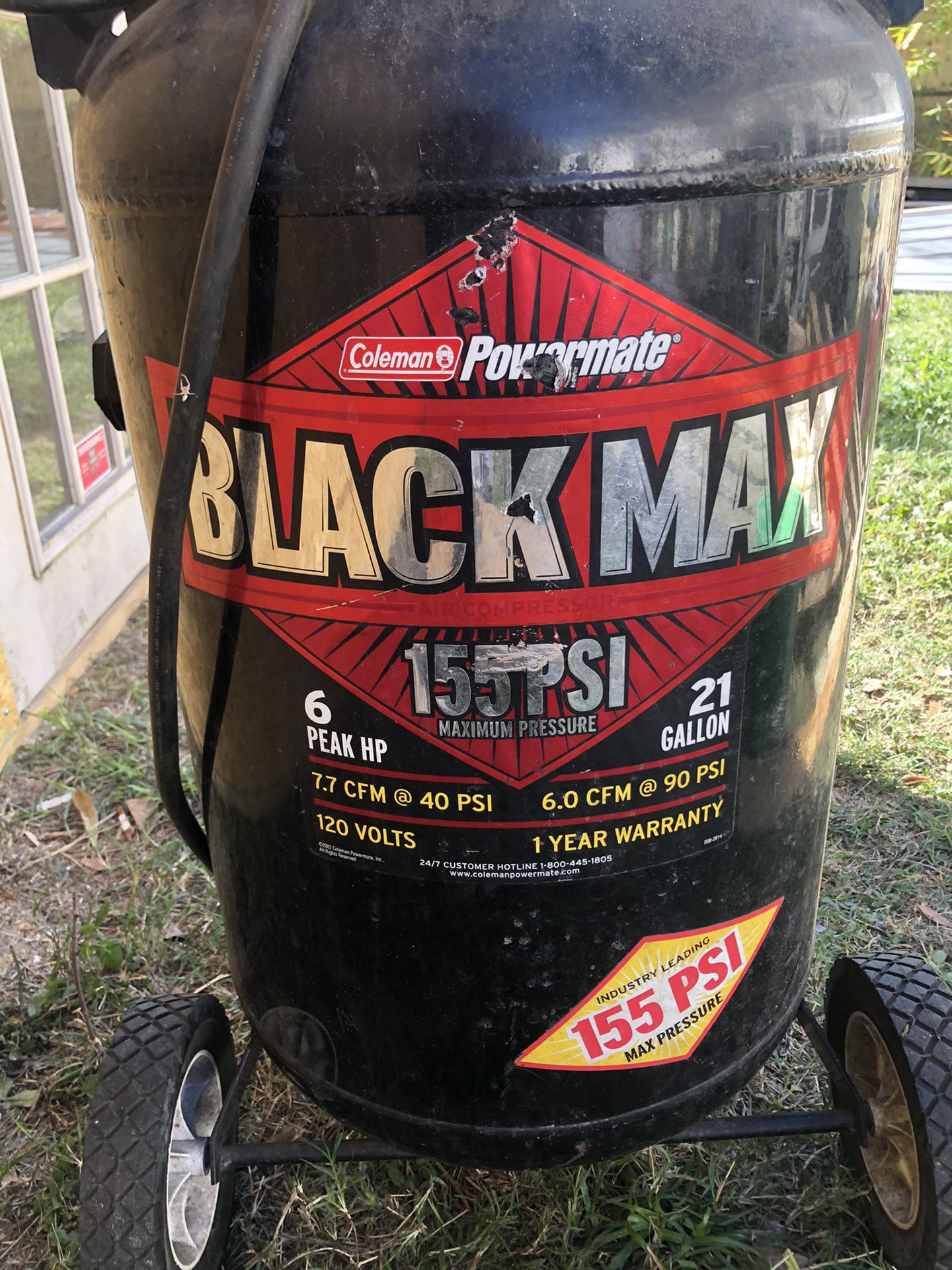 Black man compressor 155 PSI