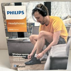 Philips TAA4216 Wireless Sports Headphones Black 4000 Series Bluetooth Over Ear