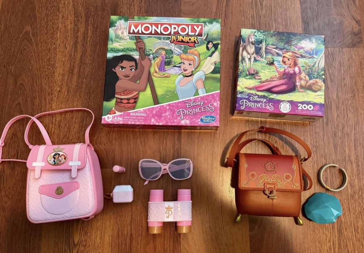 Disney / Princess Bundle - Monopoly Jr, Puzzle, and more