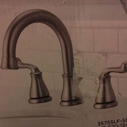 Delta two handle widespread lavatory faucet