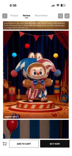 Juggling Clown Vinyl Plush Figure with Hanging Strap