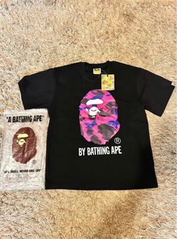 size small purple bathing ape t shirt