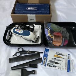 Wahl Clipper USA Color Pro Complete Haircutting Kit with Easy Color Coded Guide Combs - Corded Clipp