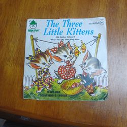 Three Little Kittens Peter Pan Kids Record 45 Rpm