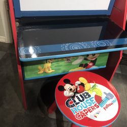 Disney Mickey Mouse Desk And Dry Erase Easel