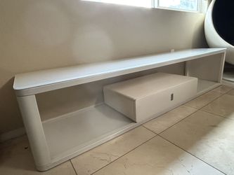 Modern Contemporary Glossy White TV Stand