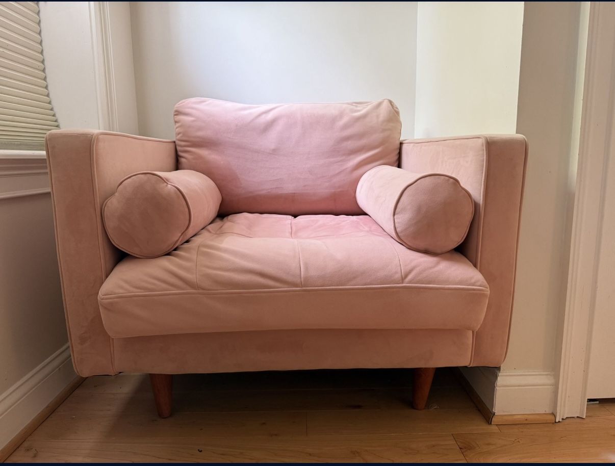 Pink Armchair from Joybird