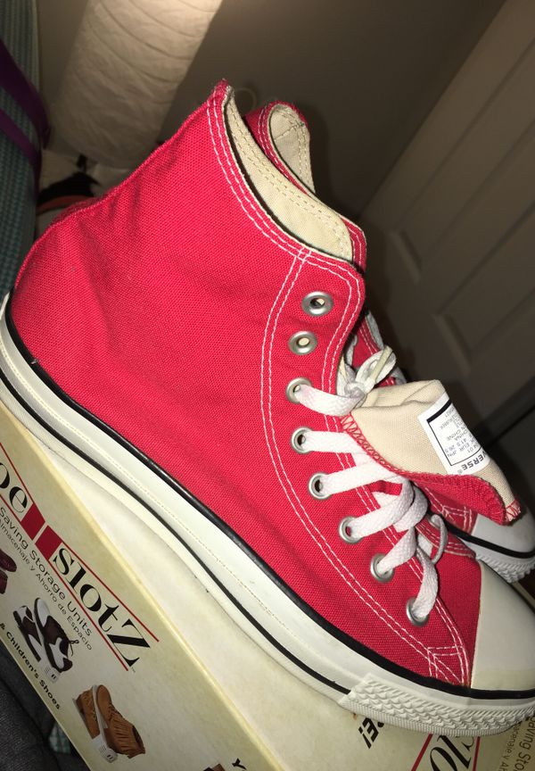 red high top converse sale