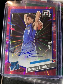 Derek Lively ll Holo Rated Rookie Autographed Card