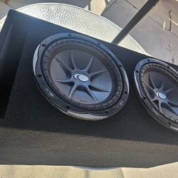 10 Inch Cvx Subwoofers In Good Condition Sounds Loud 