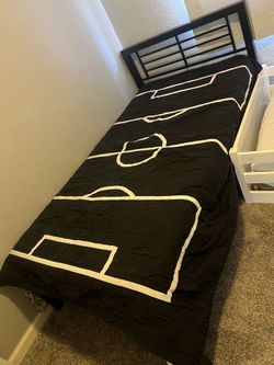 Twin Black metal bed frame