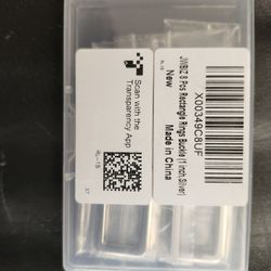 1 " Silver Rectangle Rings