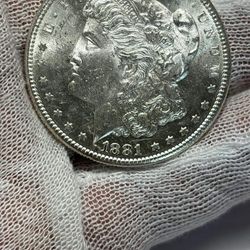 1881 S Morgan Silver Dollar 