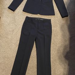 Banana Republic Navy Black Suit Size 0