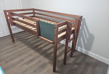 Kids Loft Bed / Elevated Twin Bed Frame – No Mattress Included