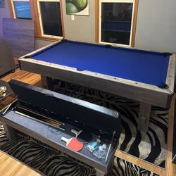 $$OBO$$ Multi Game Pool Table w/Dining, Ping Pong & Pool. $$$OBO !!!!