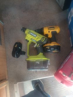 Cordless Tools And 2 Battery 