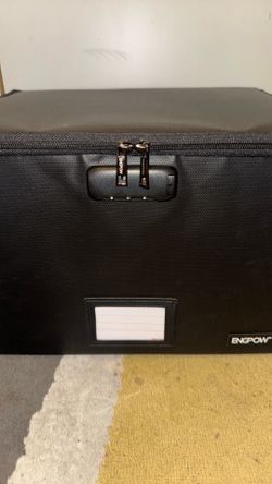 **Engpow** Fireproof Document Case With Numbered Lock