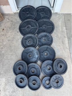 Olympic weights 450lbs total