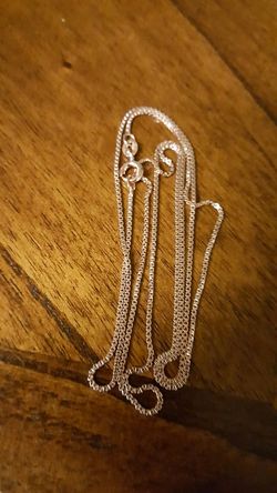 Rose gold over sterling silver 26"