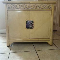 Vintage Henredon Plan 2 by Roy Coleman Asian-style faux goatskin lacquered bar buffet