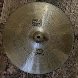 Vintage Paiste 2002 Heavy Bottom Hi Hat cymbal black label
