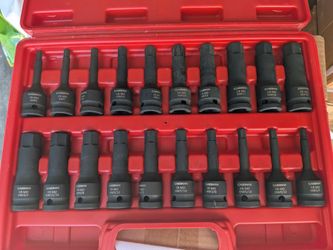 Cs088 1/2" Drive Master Impact Hex Bit Set