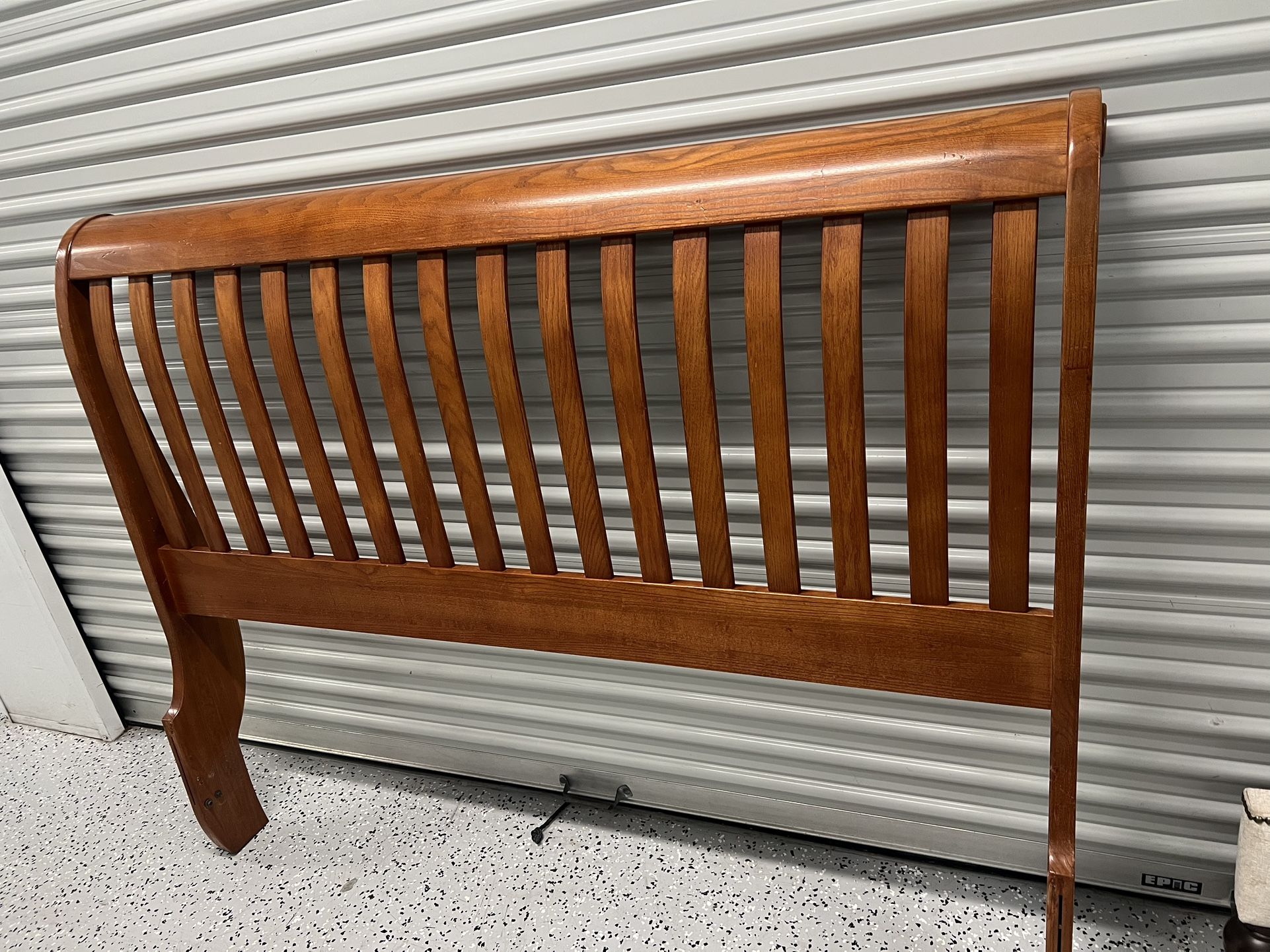 Queen size wooden headboard