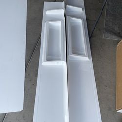 Galiant 60 in. W x 80 in. H Five Piece Glue Up Composite Bathtub or Shower Surrounds in High Gloss White